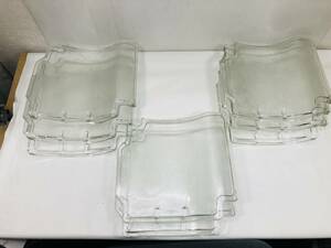  used long-term keeping goods glass gram 8 pieces set rare goods * antique roofing material 