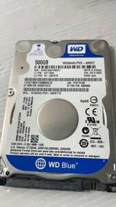 WesternDigital 12532時間 WD5000LPVX-08V0TT5 2.5インチ 500GB 5400rpm 7mm厚