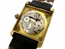 Cartier カルティエ/マストタンク SV925 ゴールド アイボリー文字盤 手巻き レディース腕時計_画像7