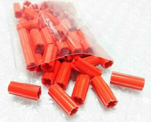50個　赤　LEGO　レゴ　未組み立て　未使用　パーツ　部品　テクニック　コネクター