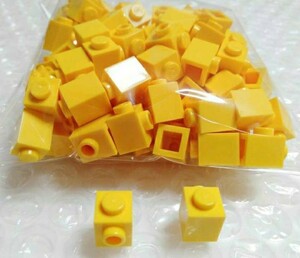 100個　1×1　黄色　LEGO　レゴ　未組み立て　未使用　パーツ　部品　スタッド