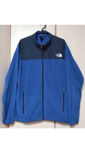 美品即決 THE NORTH FACE ノースフェイス フリースジャケット LL/XL ネイビー紺色ｘブルー青