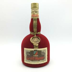 GG22□＜未開栓＞Grand Marnier グランマルニエ キュヴェスペシャル オレンジ リキュール ベロアボトル 700ml 40％ 約1326ｇ 洋酒 □