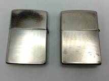 RR30□＜2点セット＞火花/着火未確認 ジャンク ZIPPO ジッポー SAN FRANCISCO SILVER PLATE / ZIPPOロゴ 喫煙具 現状品 □_画像2