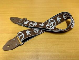 Souldier strap NY Peace Dove Brown ソルジャーストラップ　ニールヤング　ジャガード織