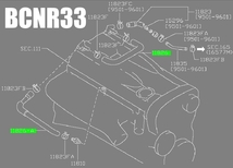 【日産純正新品】 NISSAN BCNR33 BNR34 未使用品 GTR スカイライン GT-R ★超希少品★ ブローバイホース 2本セット_画像2