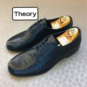 ☆【 Theory 】★ イタリア製 メンズレザー プレーントゥ シューズ★サイズ7