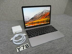 MacBook Retina A1534◆CS6 & Office付◆高性能 省電力CPUCore M5 / 8GB /高速SSD 500GB◆PC1台で,ダブル Mac OS X &Win10◆12型◆動作良好