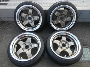 WORK MEISTER S1 2ピース　15×7.5J 4H 100 ＋26 (4本) 深リム ホイールのみ.