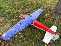 ラジコン飛行機　エンジン機　機体　P-51 マスタング　ミスアメリカ　Miss America 180クラス　30cc 引込脚　スケール機　ジャンク前提_画像3