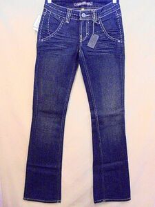 s25 regular price Y23,940 Mexico made unused YANUK Yanuk jeans size25 boots cut flair Rollei z Denim damage processing outlet 