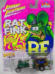 RAT FINK JOHNNY LIGHTNING カスタム ドラッグスター ミニカー ジョニーライトニング ラットフィンク ホットロッド エドロス アメトイ