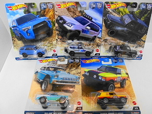 of Hotwheels オフロード ホットウィール ミニカー 5台セット トヨタ ４ランナー プラド ベンツ Gクラス ベルエア レンジローバー