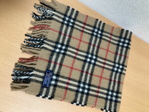 激安！本物！made in Scotland！BURBERRY マフラー 100%カシミヤ バーバリー