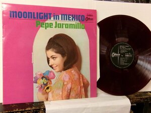 ▲LP PEPE JARAMILLO ペペ・ハラミジョ / MOONLIGHT IN MEXICO イン・メキシコ 国内赤盤 東芝 OP-8277 ムード◇r51210