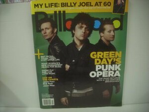 ■ 雑誌 Billboard 2009年5月9日号 GREEN DAY 表紙 BILLY JOEL ◇r51212