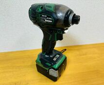 HITACHI日立 14.4V 125mm コードレス丸のこ C14DSL2 インパクトドライバ WH14DDSL2 バッテリー 充電器 動作確認済み......_画像9