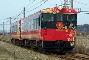 鉄道写真　西日本旅客鉄道(JR西日本)　キハ48形0番台　花嫁のれん　Lサイズ