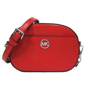 Michael Kors ジェット セット グラム クロコ調 スモール フロントポケット オーバル 35H3S8GC1L BRIGHT RED アウトレット レディース 