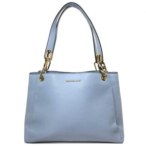 マイケルコース トートバッグ MICHAEL KORS トリーシャ レザー ラージ トリプル ガセット 肩掛け A4対応 35H1G9TL9L PALE BLUE レディース 