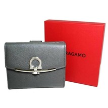 フェラガモ 財布 二つ折り財布 Salvatore Ferragamo ガンチーニ ウォレット 22C877 0007 0580(グレー系) レディース_画像3