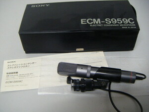 SONY ソニー ECM-S959C エレクトレット コンデンサー マイク 未テスト　