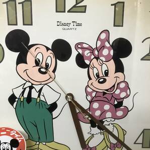 Disney Time QUARTZ ディズニータイム ミッキー＆ミニー 壁掛け時計 アナログ時計 FW0646Bの画像2