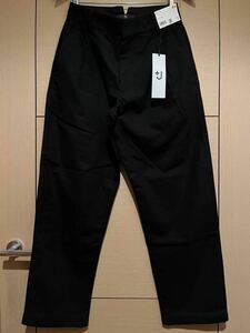 +J ウールブレンドタックパンツ Black 73 UNIQLO ユニクロ ジルサンダー ブラック メンズ スラックス ＋J 定価7990円