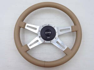  free shipping rare LECARRA steering gear beige leather winding handle 