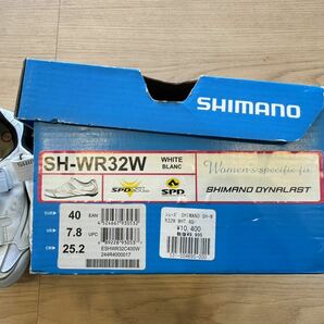 ■未使用品■SHIMANO シマノ SH-WR32W SPDクリート付 レディースサイズ ロードシューズ サイクル ビンディング SPD ロードバイクP0230の画像6
