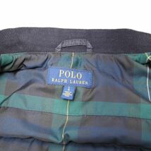 極美品 ポロラルフローレン POLO RALPH LAUREN 現行タグ LL XL相当 ブルゾン ダウンジャケット コート 紺 チェック ブラックウォッチ_画像5