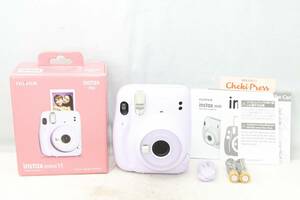 新同品☆富士フイルム FUJIFILM インスタントカメラ チェキ instax mini 11 ライラックパープル INS MINI 11 PURPLE