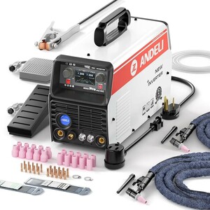 ANDELI 100V/200V 200AMP aluminium welding machine TIG welding machine AC DC TIG CLOD/MMA Japanese liquid crystal panel welding machine TIG-250Pro AC DC