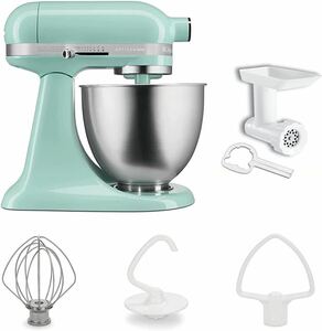  kitchen aid KitchenAid 3.5QT stand mixer + hood grinder special set color : ice blue 