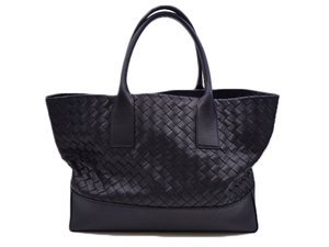 BOTTEGA VENETA ボッテガヴェネタ 608596 イントレチャー トートバッグ レザー ブラック 黒 鞄 かばん