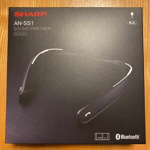 SHARP(シャープ)AQUOS(アクオス)サウンドパートナー AN-SS1-B ブラック Bluetooth ネックスピーカー 美品