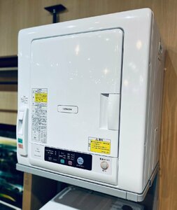 ★ HITACHI 日立 除湿形電気衣類乾燥機 DE-N60WV 2021年製 標準乾燥容量 6.0kg ヒーター＆風乾燥の２way乾燥 仕上げコース ふんわりガード