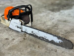 ★始動OK! プロ機! STIHL スチール MS361 59cc 20インチ (50cm) 日本正規品 エンジンチェーンソー キャブO/H済! プラグ新品! 札幌 引取限定