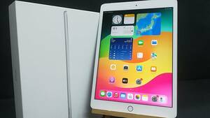 ◇【動作品♪】au Apple iPad 第8世代 32GB Wi-Fi+Cellular A2429(MYMJ2J/A)判定〇/シルバー