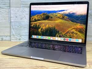 【美品♪】Apple MacBook Pro 2018[Core i7 8559 2.7GHz/RAM:16GB/SSD:1024GB/13.3インチ/スペースグレー]タッチバー Sonoma 動作品