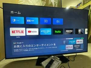 【美品♪】SHARP AQUOS 4K EN1 65型 4T-C65EN1 4K 液晶テレビ 2022年製 TV テレビ ネット動画対応 65インチ 動作品