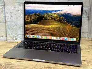 【動作ＯＫ♪】Apple MacBook Pro 2018[Corei5 8259 2.3GHz/RAM:16GB/SSD:512GB/13.3インチ/スペースグレー]Sonoma タッチバー搭載 動作品