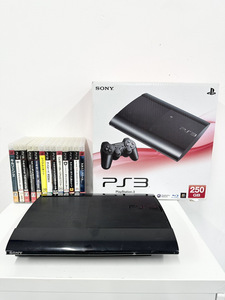 100円～★PS3 本体 PlayStation3 250GB チャコールブラック CECH-4000B SONY ソニー プレステ3 ソフト13点セット まとめ売り 元箱有