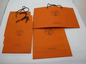 HERMES エルメスショッパー ショップ袋 紙袋 5枚セット