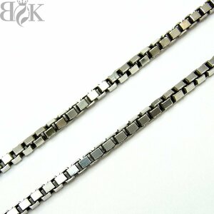 925 Venetian chain necklace 8.7g total length :45cm width :1.7mm silver ultrasound washing ending -