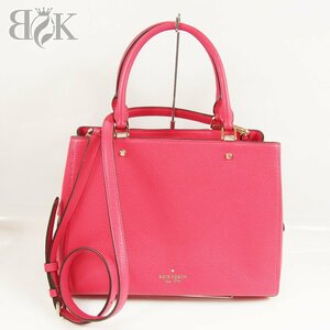 ケイトスペード 2way ショルダーバッグ ハンドバッグ レザー ピンク系 kate spade 中古美品 ♪