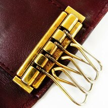 1円～ ヴィトン ミュルティクレ4 4連キーケース ヴェルニ M91976 TS5100 LOUIS VUITTON ■_画像7