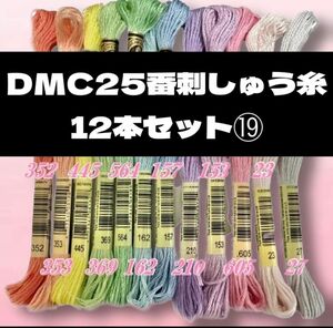 【値下げしました！】DMC25 刺しゅう糸 #25 12本セット ⑲