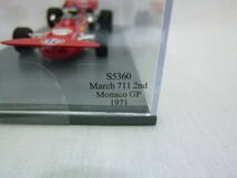 Spark スパーク 1:43 F1 March マーチ 711 #17 Ronnie Peterson ピーターソン 2nd monaco モナコ GP 1971 S5360_画像8