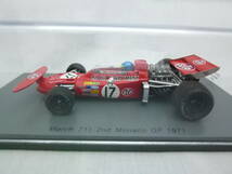 Spark スパーク 1:43 F1 March マーチ 711 #17 Ronnie Peterson ピーターソン 2nd monaco モナコ GP 1971 S5360_画像3